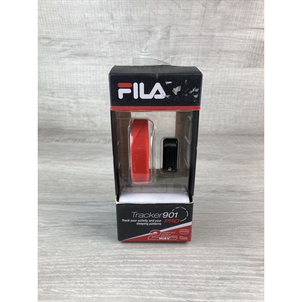 Fila Tracker 901 Pro Activity & Sleep Pattern Monitor, Adjustable Wristband -Red